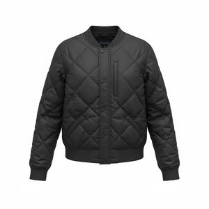 Banana Republic Men's Black Quilted Bomber Jacket
